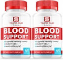 (2 Pack) Trusted Relief Blood Support Pills - Official Formula - Trusted Relief Capsules TrustedRelief Support Capsules Trusted Relief Advanced Formula Blood Support Vitamin Supplement (120 Capsules)