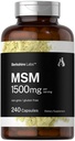ホルバハ MSM カプセル 1500mg | 240 カウント | 非GMO、グルテンフリーサプリメント | Berkshire Labs