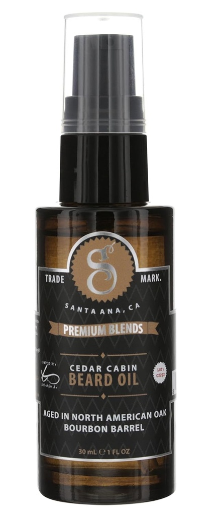 Suavecito Premiumはベアドオイルをブレンド - 毛を柔らかくするためのベアードコンディショナーで、肌を保湿し、ベアードドラフ、ヘルシーベアード成長を排除 - 1オンス