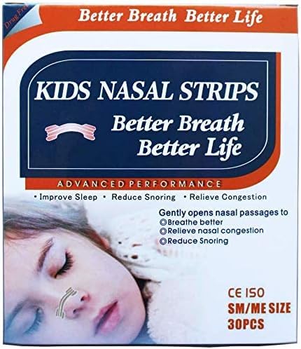 30の自然な薬物なしの子供は鼻の混雑、アレルギー、風邪、インフルエンザ、Sinus、Sinus、Snoring、Deviated Septum、睡眠援助、アスレチックの性能のためのよりよい息の鼻のストリップ-年齢5および上