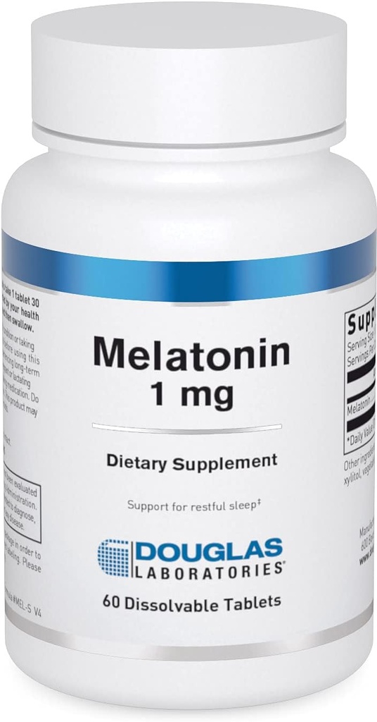 ドグラス研究所 メラトニン 1 mg | 睡眠・歩けサイクル | 60錠