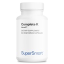 Supersmart - K1、K2(MK4 + MK7) - フルスペクトラムビタミンKサプリメント  非GMO&グルテンフリー - 60ベジタリアンカプセル