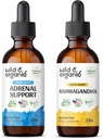 ワイルド&オーガニック・アドレナブル・サポート Tincture 2 fl oz & Ashwagandha Tincture 2 fl oz