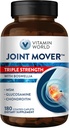 Vitamin World Triple Strength Joint Mover, Glucosamine Chondroitin with MSM Joint Support Supplement, Collagen & Boswellia Serrata Extract, Support Joint Strength, Comfort & Flexibility, 180 Caplets