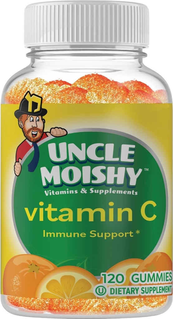 Echinacea 120のYummyのオレンジ味のゼリーの熊が付いている叔父のMoishyのビタミンC