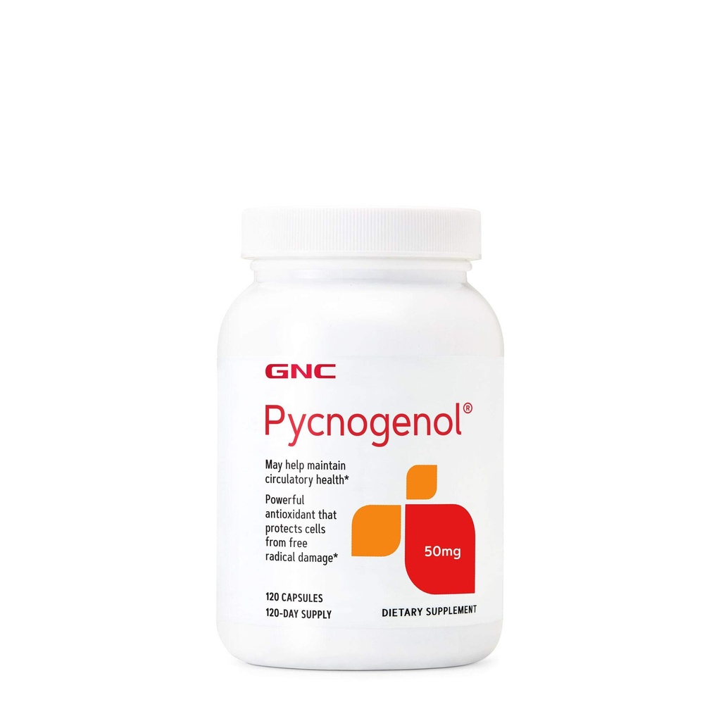 GNCのPycnogenol 50mgは、循環の健康、120のカプセルを維持します
