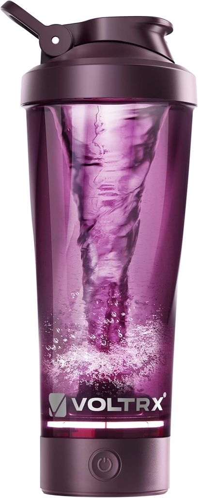 ボルテックスプレミアム電動プロテインシェーカーボトル、トリタン製 - BPA無料 - 24 ozボルテックスポータブルミキサーカップ/ USB C タンパク質シェイクス用の充電式シェーカーカップ