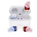 高齢者のための補聴器, 充電式補聴器 10 チャンネルミニ補聴器 ノイズキャンセリング補聴器 充電ケース付き大人のための聴覚アンプ