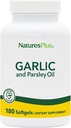 Natures Plus Garlic & Parsley - 自然に健康的なコレステロールと血圧レベルを促進 - 180 Softgels(180のサービング)