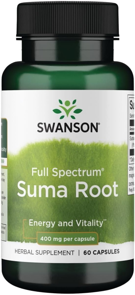 Swansonのフル スペクトラムのSumaの根400のミリグラム60のカプセル