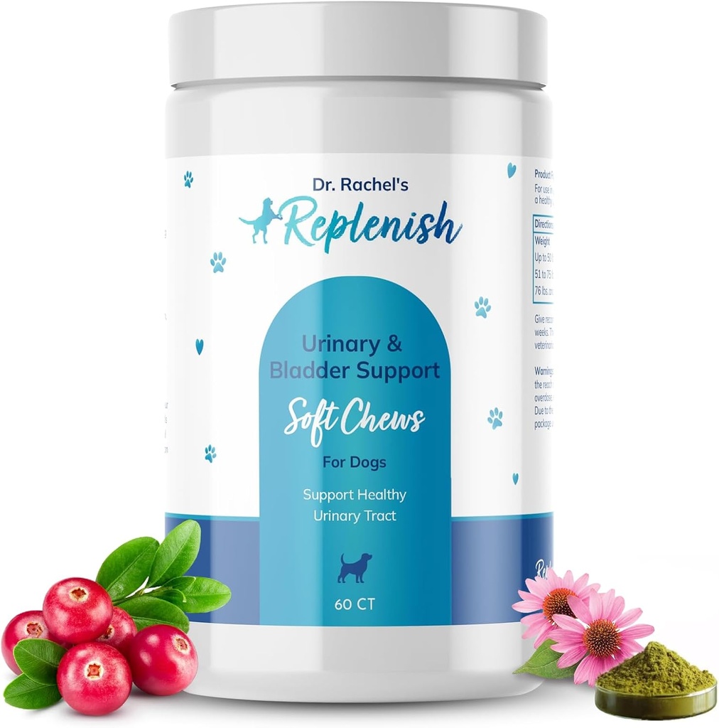 犬のための補充尿路の咀嚼 - クランベリーエキスの咀嚼 - 犬UTIトリートメント - 免疫システムブースト - シニア犬のための犬の尿の健康の咀嚼 - 膀胱サポート咀嚼 - 60カウント