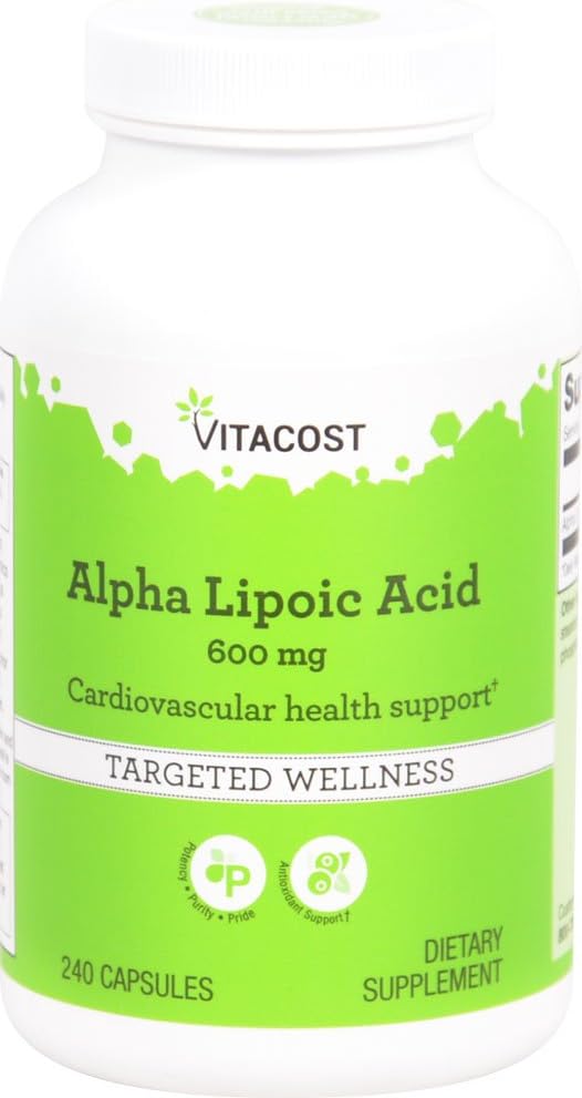 Vitacostアルファリポ酸- 600mg - 240カプセル