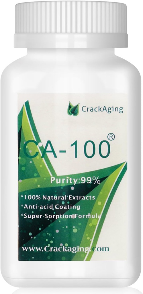 クラックエイジングCA-100® - 100%ナチュラルスーパー吸収シクロアストラゲノールアンチエイジングテロメラーゼ活性化 | DNA健康免疫ブーストサプリメント25mg /キャップ(CA-100® 25mg 90caps)