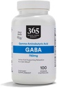 全食品市場、GABA 750Mg、100のベジタリアンのカプセルによる365