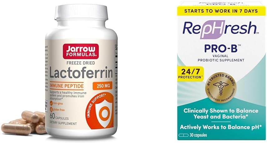 JarrowフォーミュラLactoferrin 250 mg - 女性のためのGlycoprotein&RepHresh Pro-B Probioticサプリメント、30経口カプセル