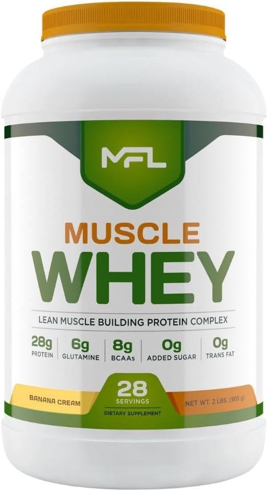 MFL 筋肉乳たんぱく質 l 28g たんぱく質 l 8g BCAAs l Keto フレンドリー l 低炭水化物 l 2 lbs (Vanilla Bean)