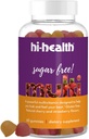 Hi-Health Sugar Free Gummy Multivitamin、一日一回、Ketogenic Vitamin、ビタミンC、ビタミンD、植物ベース、グルテンフリー、天然のおいしいチェリー&イチゴ味(60グミ)