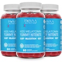子供のためのMelatonin 1mgのガミー、安全で、薬物なしで及び子供のための有効な自然な睡眠の援助の補足。 キッズ1mgメラトニンガミー、グルテンフリーのベジタリアンは、年齢4 +のための睡眠製品を休息します。 180ct (3)