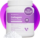 VitaMedica Collagen Peptidesは、女性と男性のための粉末 - 健康な髪、皮膚、爪、骨と関節 - 加水分解タイプI&III、草フィード、牧草発作タンパク質、ゼロ砂糖 - 30サービング