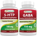 ベストナチュラル 5-HTP (5-ヒドロキシトリプトファン) 100 mg & GABA 750 mg