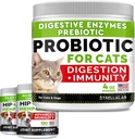 4oz Probioticsの粉+ 240ct Hemp Glucosamineの接合箇所の補足の束-Relieves Diarrhea +接合箇所の痛みの軽減-消化器酵素+プレバイオティクス+オメガ3、麻オイル+コンドロイチン、MSM-米国で作られる