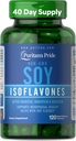 Puritan's Pride Non-GMO Soy Isoflavones 750mg、Active Daidzein、Genistein、Glyciteinによる栄養補助食品は、Menopauseとホットフラッシュ、120急速なリリースカプセルをサポート