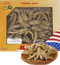 Hand-Selected American Wisconsin Farmed Ginseng Root Medium 美国威斯康辛州 长枝西洋参 花旗参 | Cultivated Wisconsin American Ginseng Large 8oz/Box