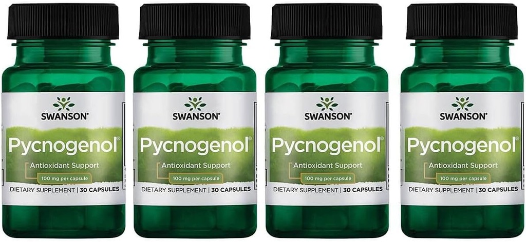 SwansonのPycnogenol 100ミリグラム30カプセル4のパック