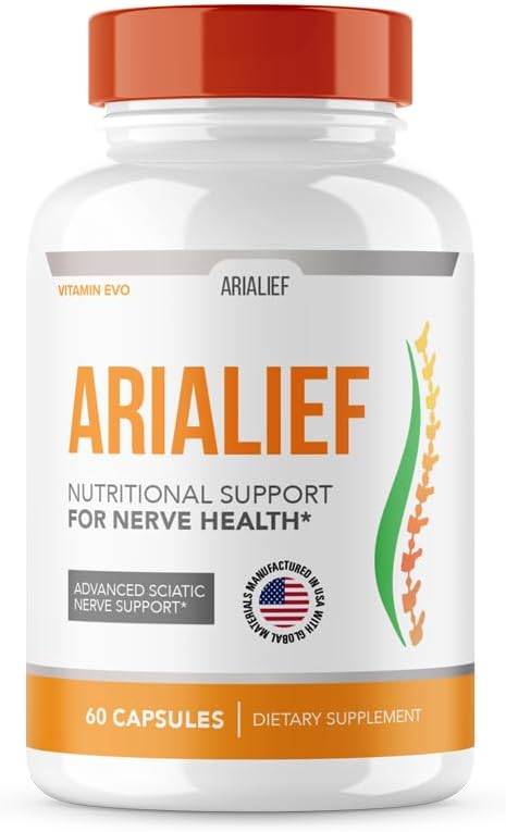 ArialiefのSciaticaのNerveサポート、Ararialeafの高度のNerveの健康、Ararialeafのプライム パームSciatica、Ariaの葉のPrimepalmのAriaのLief、Aria LiefのNerveの救助の補足のSciaticのNerveのSoothing (60のカプセル)