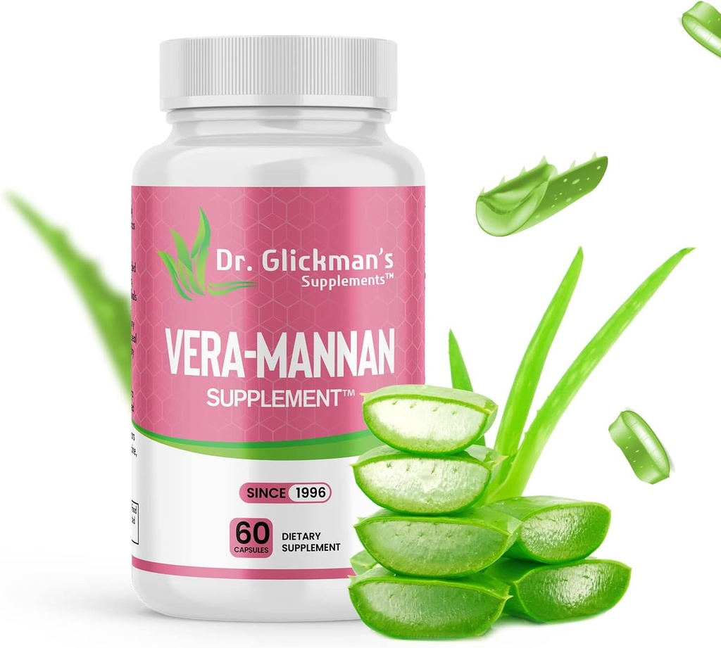 Vera-mannan Aloe Veraの補足、1本のびん、60のカプセル
