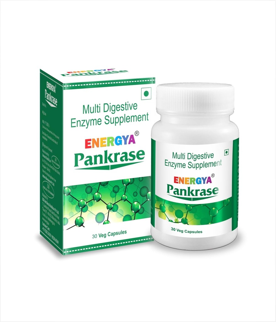 PANKRASE | ガス、ブロッティング、さまざまな食品の消化と胎児栄養素の摂取に役立ちます | 酵素の働きを抑えるハイテク加工