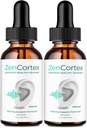 耳のドロップを鳴らすためのZenCortex Tinnitus救済, 禅コルテックスチンニットサプリメント ZenCortex健康的な耳サポートサプリメント - 最大強度アドバンストフォーミュラ ZenCortex ドロップ レビュー (2 パック)