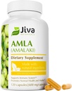 Jiva Botanicals Amlaカプセル(アマラキ) - 120ビーガンカプセル - Amlaパウダー - インドGooseberryサプリメント(パッケージ120)