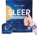 大人のためのWellamoonオリジナルスリープパッチ|Melatonin&Valerianで簡単に適用可能なスリープパッチ|リラックス&ウェイクアップリフレッシュ|男性と女性のための長期滞在の快適 | 28パッチ