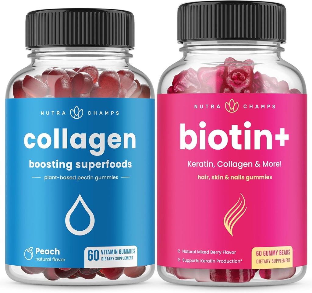 NutraChamps完全な毛、皮及び釘は束ねます。