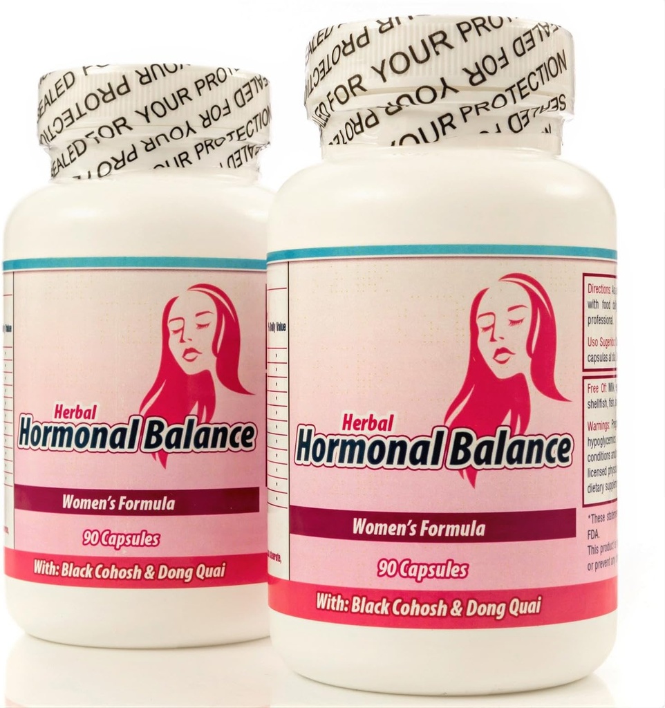 バランスのホルモン。 Suplemento 自然なパラバランサー las hormonas femeninas. セット de 2 の frascos con 90 の capsulas CADA uno. Tratamientoのパラ3 Meses。100%ナチュラル