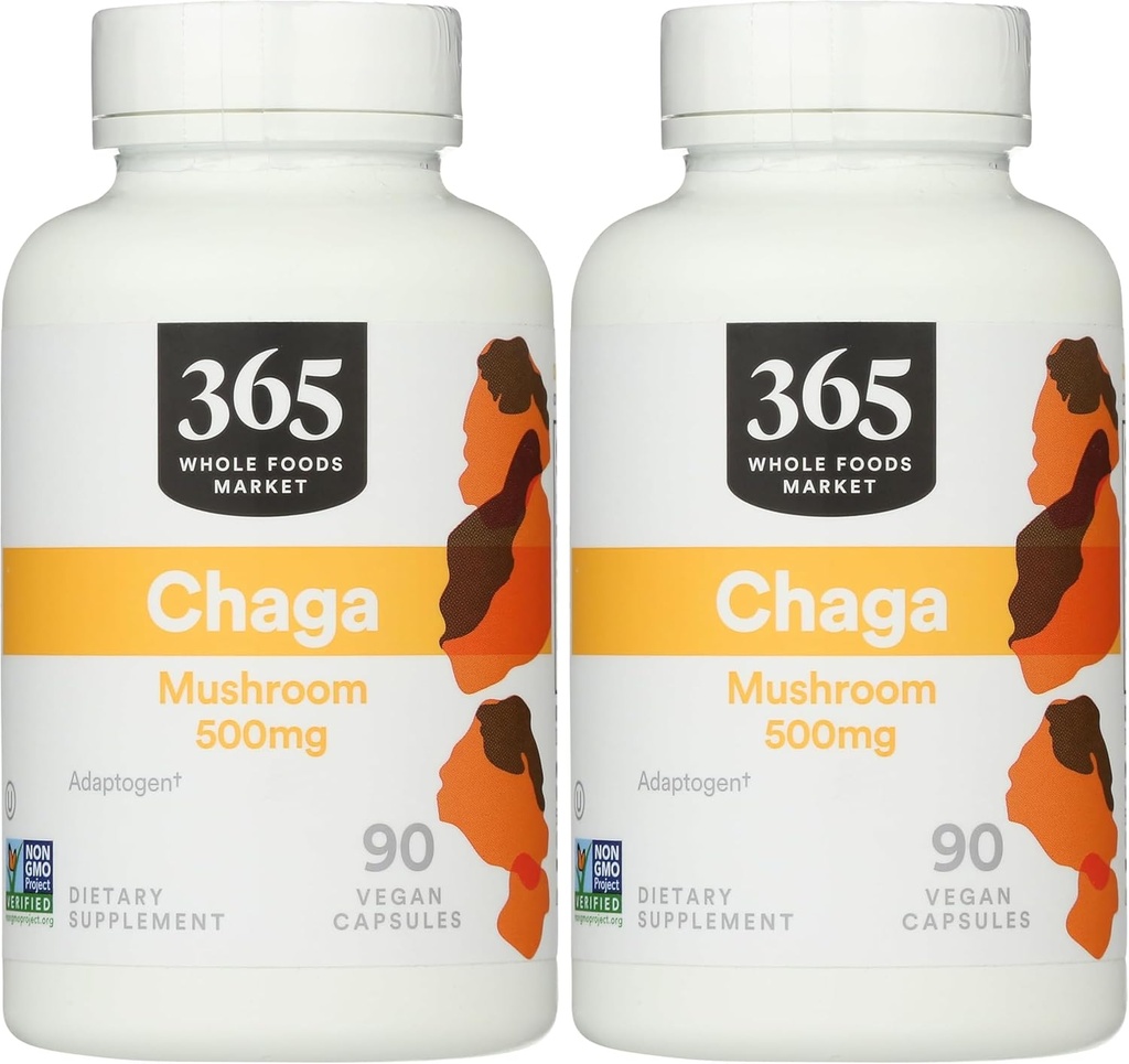 365 by Whole Foods Market, Chaga, 90 Count (Pack of 2)