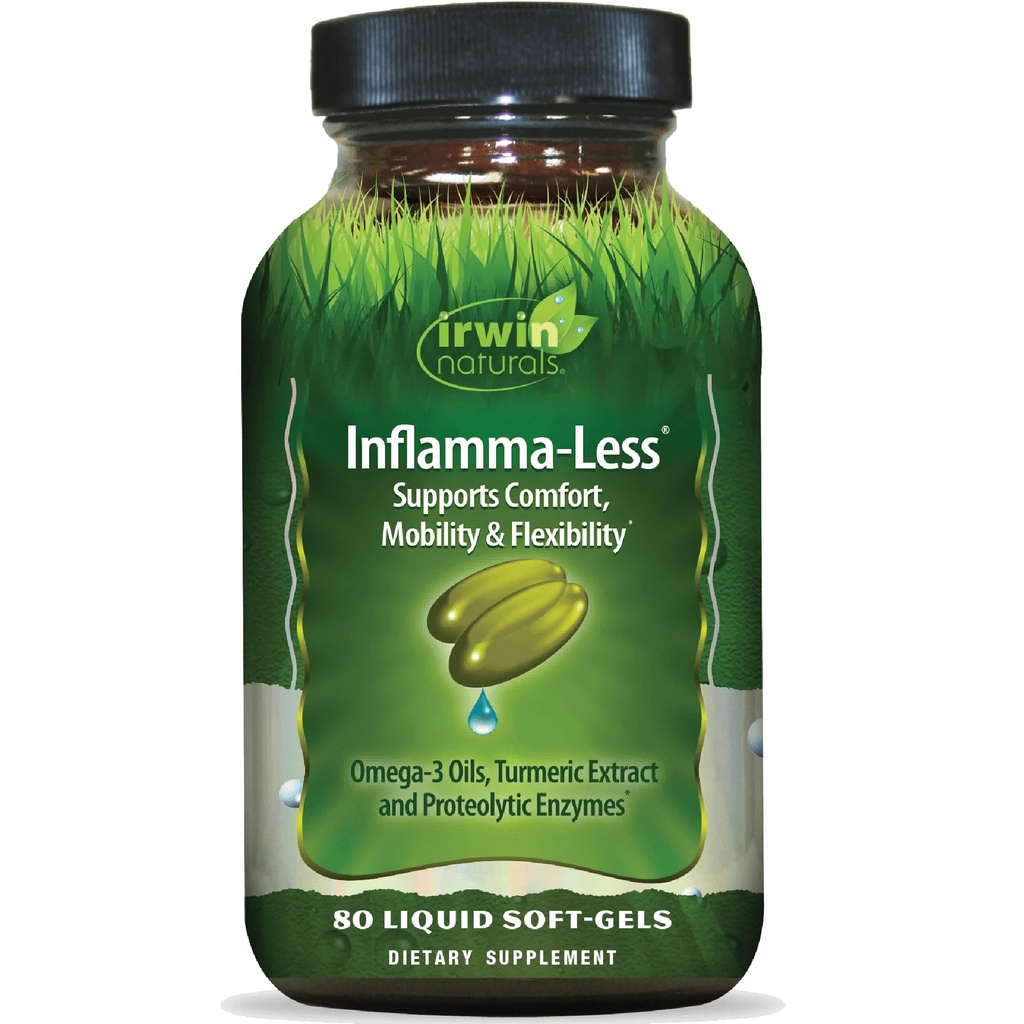 Irwin Naturals Inflamma-Less、Comfort、Mobility及び柔軟性、80の液体のSoftgelsを促進します