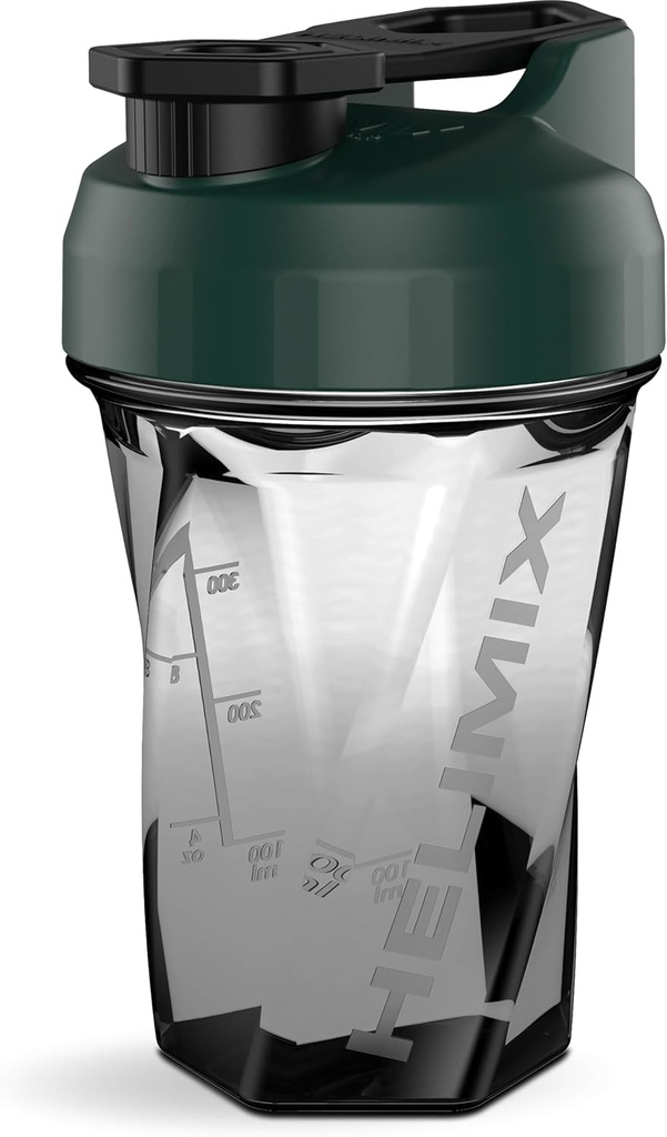 HELIMIX 1.5 Vortex ブレンダー シェーカー ボトルは最大 20 oz | ブレンドボールやウィスク | アメリカ製 | ポータブルプレワークアウト ウィー プロテイン ドリンク シェーカー カップ | ミックスカクテル スムージー シェイク | トップ ラック セーフ