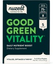 Nuzest Greensパウダーグリーンバイタリティ - ビタミン、ミネラル&スーパーフード - ビーガンマルチビタミンサプリメント10g(パッケージ 5)