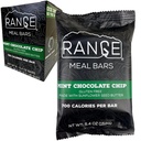 Range Meal Bar - High Calorie Meal Replacement Bars - Gluten Free Bars - Backpacking Meals - 6 Pack (Mint Chocolate Chip)