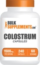 BulkSupplements.com Colostrumカプセル - Colostrumサプリメント、Bovine Colostrum - Gluten無料、240カプセル(パッケージ1)