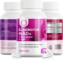 Pure NAD Resveratrol and TMG, 2000mg, 3 in 1 Advanced Formula, Immune & Energy Support, Skin & Overall Health, 60 Capsules