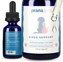 PranaPets Sinus Support Liquid Supplement for Pets | Naturally Supports Cat & Dog Sinus Relief | Natural Formula for Congestion
