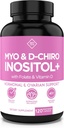 女性のためのMyo-Inositol&D-Chiro Inositolサプリメント - 40:1比率プラスフォーレートとビタミンD - 健康的なホルモンバランス、定期的なサイクル、および卵巣の健康をサポート - 30日の供給