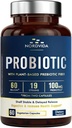 Probiotic 60 Billion 19 Strains with Organic Prebiotic for Men & Women, Digestive & Immune Health, Shelf Stable Delayed Release, Non-GMO No Dairy, 60 Vegan Caps