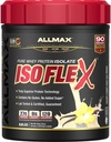ALLMAX ISOFLEX 乳液プロテイン アイソレート、バニラ - 1 lb - 27 タンパク質ごとのグラム - ゼロ脂肪と砂糖 - 99% 乳成分フリー - グルテンフリー&大豆無料 - 約。 15 サービング