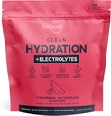 Type Zero Clean Hydration + Electrolytes Drink Mix (30 Single-Serving Packets) - Advanced Hydration for Any Occasion (Strawberry Watermelon)