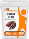 BulkSupplements.com Cocoa豆エキスパウダー - Cocoaサプリメント - 甘味、ビーガン&グルテンフリー、給食当たり500mg、1kg(2.2ポンド)(パッケージ1)
