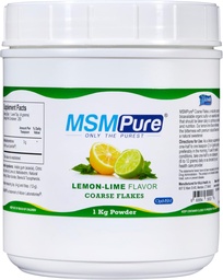 KALAの健康MSMPureレモンライム風味の粗いMSMパウダーフレーク - 関節の健康、皮膚の外観、髪&ネイルサポートのためのUSメイドMSM - 2.2ポンド、有機硫黄